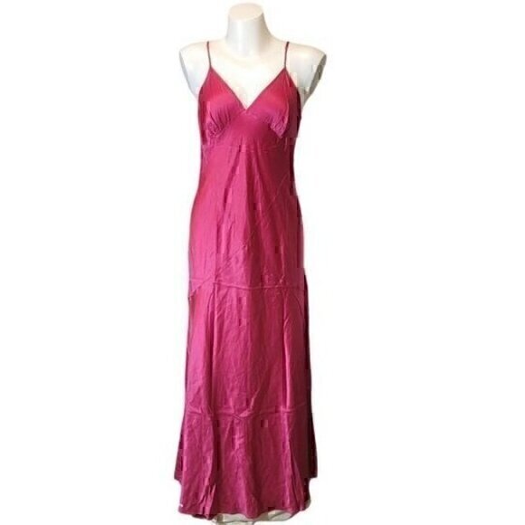 Vintage Victoria's Secret Pink Silk Dress Gown M